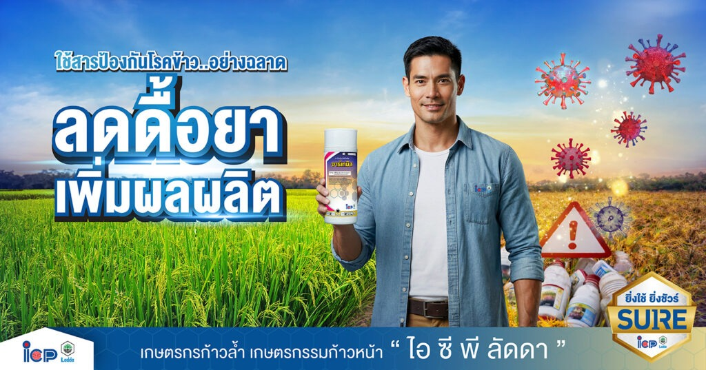 ใช้สารป้องกันกำจัดโรคข้าว…อย่างฉลาด ลดดื้อยา และช่วยเพิ่มผลผลิตข้าว